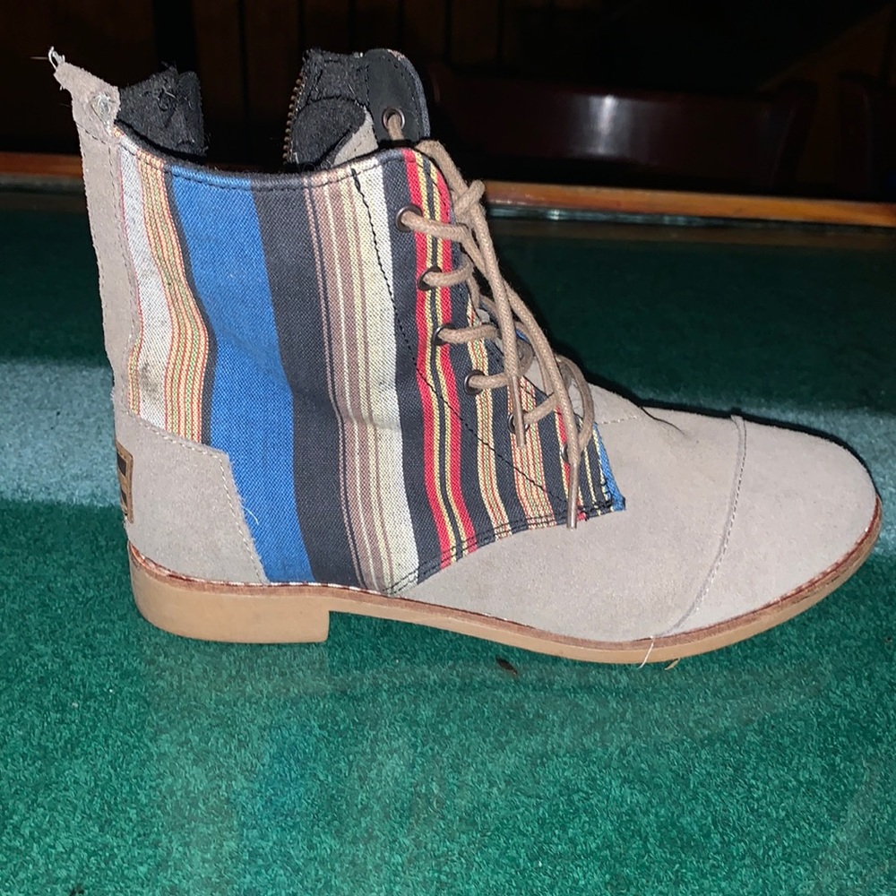 Toms Womens 6.5 Western Desert Boot